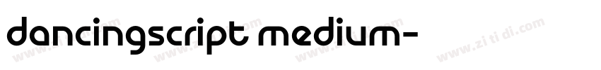 dancingscript medium字体转换